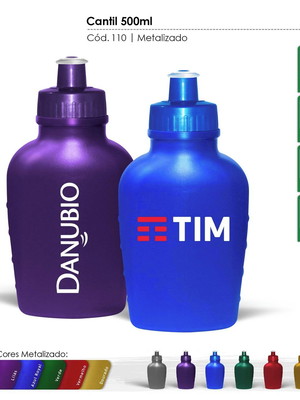 Cantil de plástico 500ml com serigrafia - mod. 110