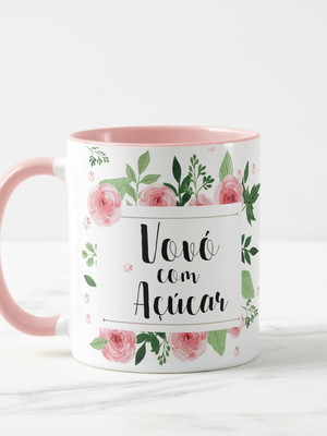 Caneca presente especial avó vovó com açúcar com mensagem