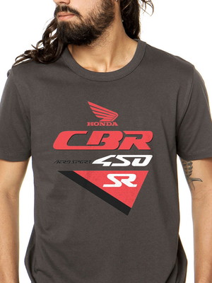 Camiseta camisa moto honda cbr 450 sr 1990 100% algodão