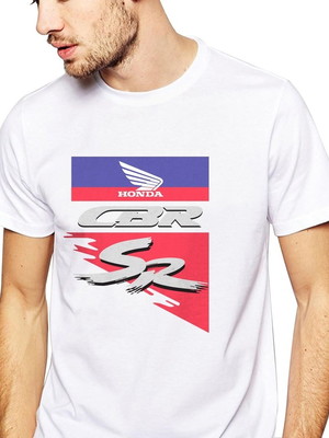 Camiseta camisa moto honda cbr 450 sr 1994 100% algodão