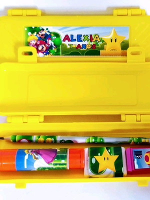 Estojo personalizado super mario