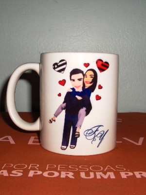 Caneca porcelana 330ml personalizada com sublimação