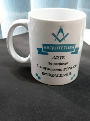 Caneca porcelana 330ml personalizada com sublimação