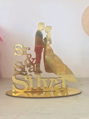 Topo de bolo casal