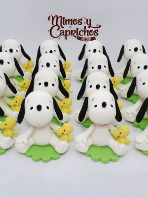 Aplique snoopy e woodstock com base
