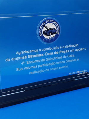 Troféu em acrílico personalizado