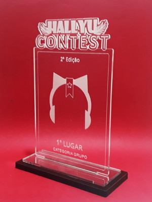 Troféu em acrílico personalizado