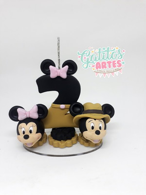 Vela mickey e minnie safari