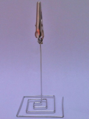 Prendedor jacarezinho - marcador de mesa - prateado