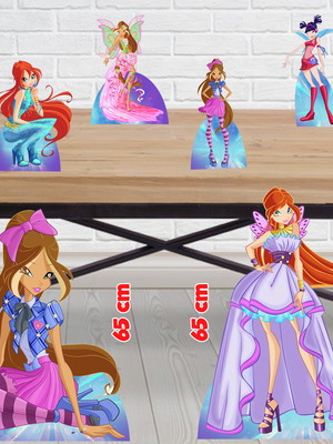 Display winx, totem enfeite de aniversario
