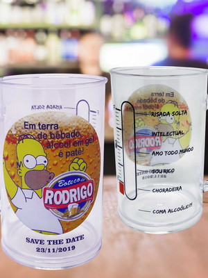 15 canecas acrílico cerveja personalizado homer simpsons