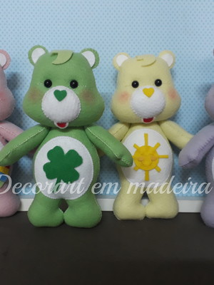 Ursinhos carinhosos bonecos feltro 20 cm