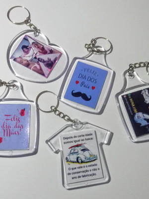 Chaveiro de acrílico personalizado