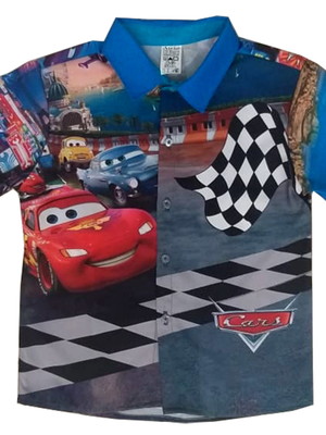 Camisa carros infantil 1 2 4 6 anos