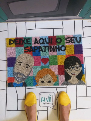 Capacho pai, mãe & filho