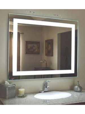 Espelho retangular com iluminação de led - 81cm x 91cm