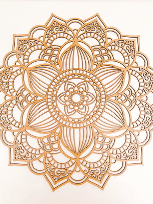 Mandala mdf cru 50 x 50