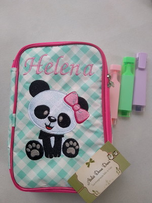 Estojo panda laço 100