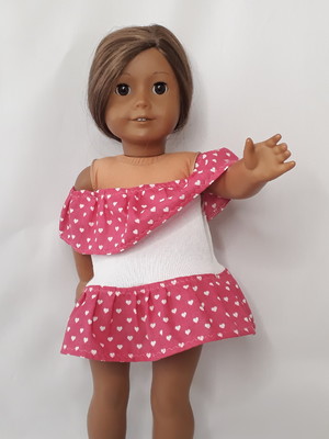 Mini vestido babados