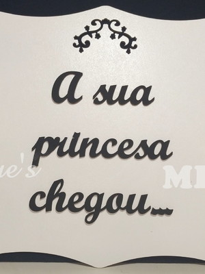 Placa personalizada com aplique
