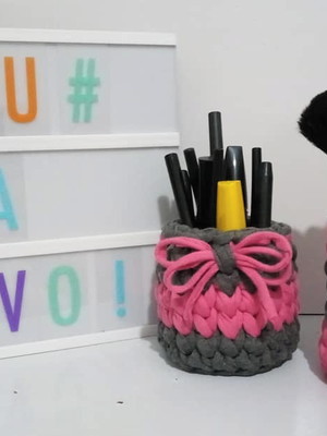Kit cesto fio de malha