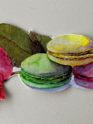 2 patch aplique termocolante biscoito e flores (2 unidades)