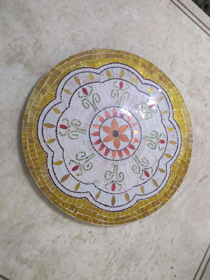 Prato giratório mosaico de vidro 60 cm (centro de mesa)