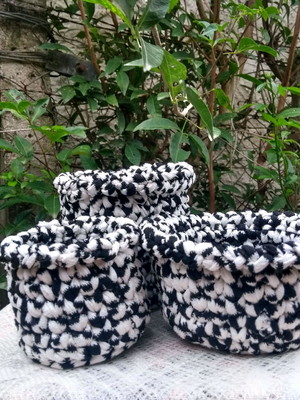 Kit cachepô em fio de malha