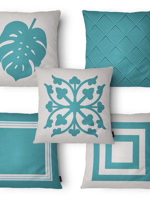 Kit 5 capas de almofada moment