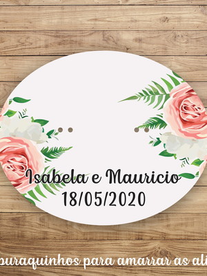 Porta aliança personalizado em mdf colorido casamentos