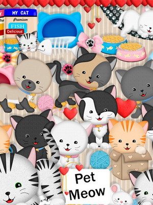 Kit digital gatinhos