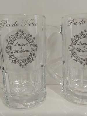 Caneca de chopp vidro personalizada
