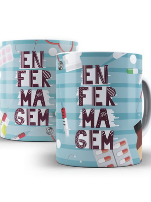 Caneca profissões - enfermagem