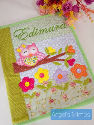 Capa de caderno coruja verder3