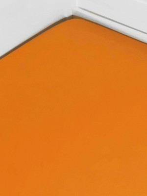 Lençol de elástico solteiro laranja