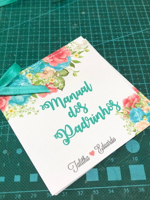 Manual personalizado para padrinhos de casamento