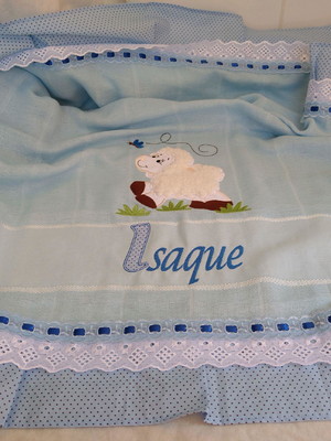 Fralda ombro personalizada tam80x80
