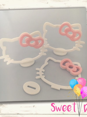 Aplique hello kitty 5 cm com base