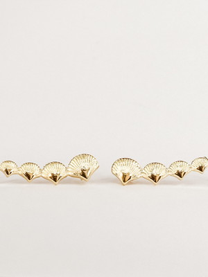 Ear cuff conchas - ouro