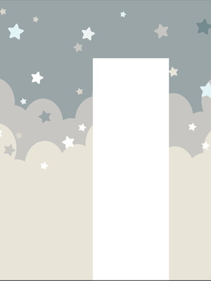Papel de parede infantil lua com estrela ( caroline soares )