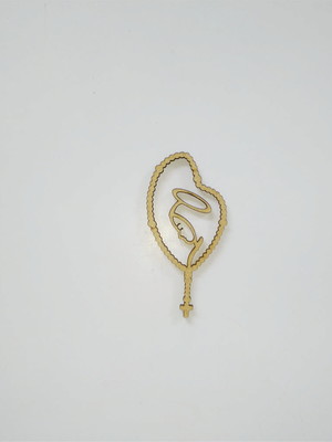 Terço virgem maria 10x5cm cod 22079