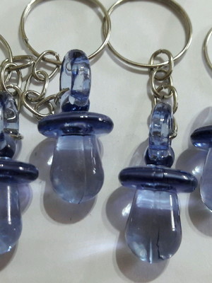 25 chaveiro chupeta com tag personalizada