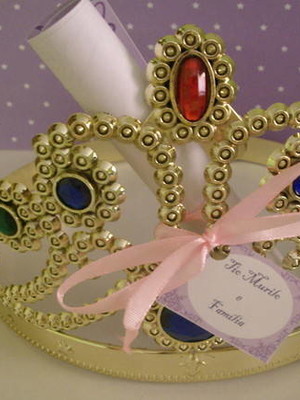 Convite coroa de princesa