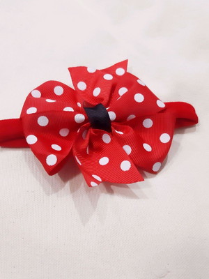 Faixa bebê laço minnie