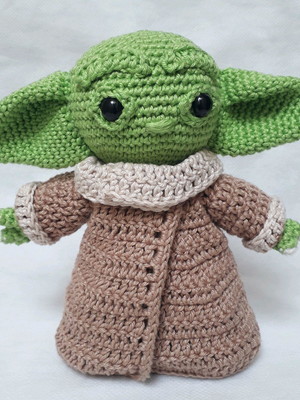 Mestre yoda amigurumi