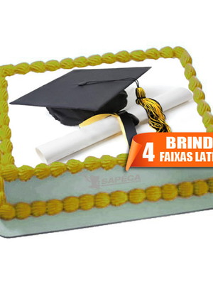 Papel arroz formatura + brinde faixas laterais
