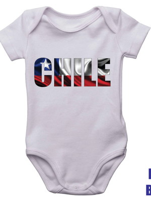 Body infantil chile bandeira roupinha bebê
