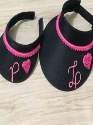 Viseira personalizada kit mãe e filha