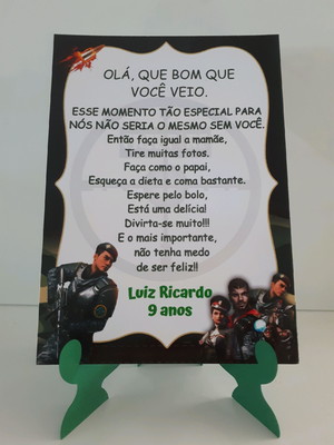 Cartão de agradecimento free fire