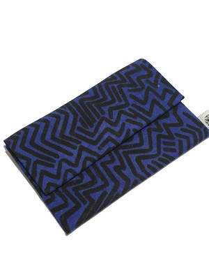 Mini porta moedas - azul étnico